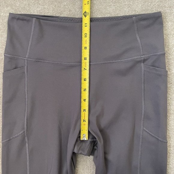 Victoria's Secret Leggings Womens 12 Grey Skinny Yoga Pants Workout Pockets - Picture 7 of 11